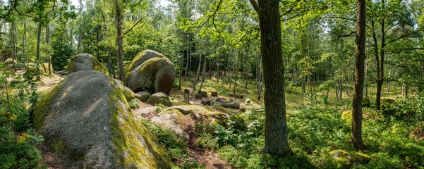 Celtic fairground in the summer in the Blockheide Nature Park in Gmünd in the Waldviertel