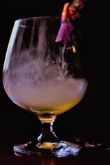 smoke in a glass