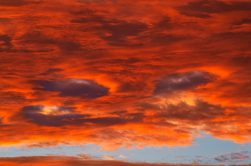 Sunset Cloud Monster