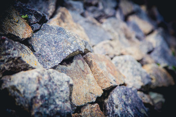 granite stone wall, masonry texture