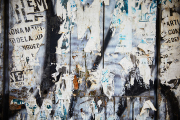 Torn and Decayed Paper Wall Background