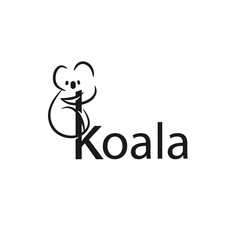 Koala Logo Design Template. Vector Illustration