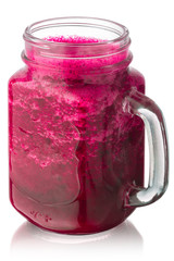 Cranberry smoothie juice jar, paths
