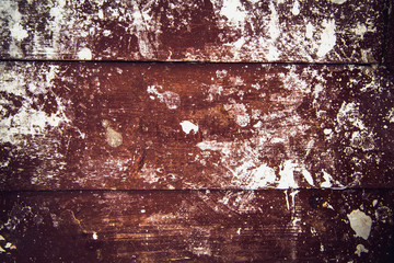 Fototapeta premium old planks on green ivy background texture