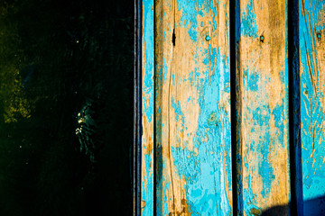 blue shabby pier at sea background texture