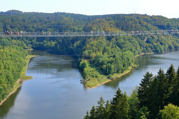 Fototapeta na wymiar Rappbode dam and reservoir in Germany