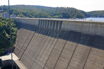 Rappbode dam and reservoir in Germany