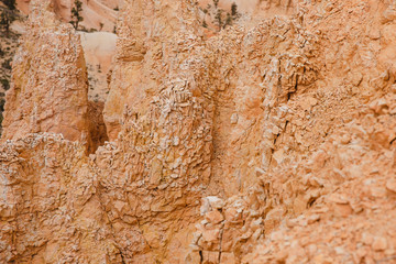 La roche des hoodoos de Bryce Canyon