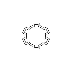 Gear icon. Repair sign. Setting symbol. Logo design element