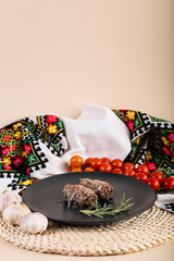 restaurant menu, authentic food on the table