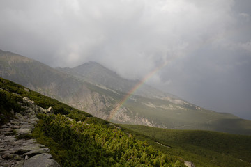 High Tatras in Slovakia rainbow in the mountains