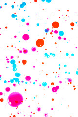 Acrylic Paint Blobs Splatters and spots for Background