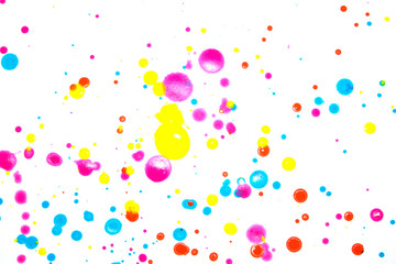 Acrylic Paint Blobs Splatters and spots for Background