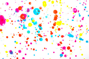 Fototapeta na wymiar Acrylic Paint Blobs Splatters and spots for Background
