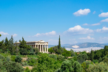 Fototapeta na wymiar Temple of Hephaestus in Agora, Athens