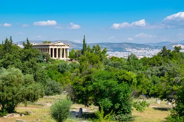 Zelfklevend Fotobehang Temple of Hephaestus in Agora, Athens © CoinUp