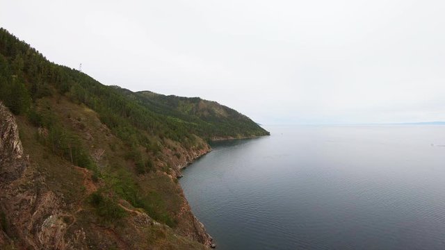Aerial shot of coast. Landscape