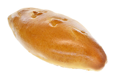 sweet bun with filling isolated