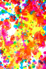 Acrylic Paint Blobs Splatters and spots for Background