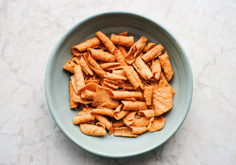 Chinese sweet potato yams chips vegan food