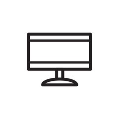 Monitor icon vector design template