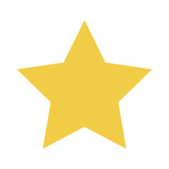 Orange Star on a white background