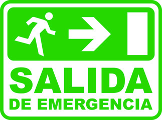 Cartel / Señal de Salida de Emergencia