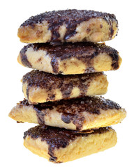 homemade cookies with chocolate isolated