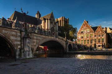 Belgium - St. Michaels and the Bridge - Ghent