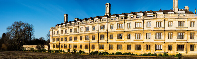 Fototapeta na wymiar Panoramic view of the historic buildings in Cambridge, UK
