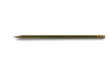 Pencil with Copy Space Isolated on a White Background.