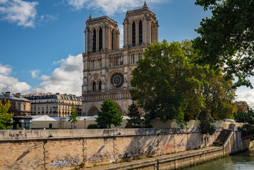 Fototapeta na wymiar France - Reconstruction of Iconic Notre Dame - Paris