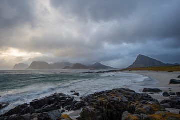 Coastal scene from Lofoten islands