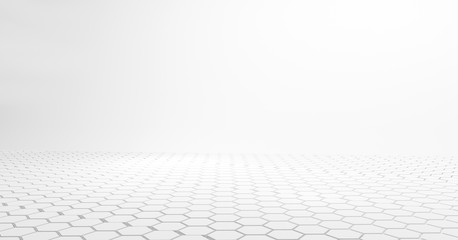 hexagons background design white 3d-illustration