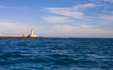 lighthouse on an island - 314745708