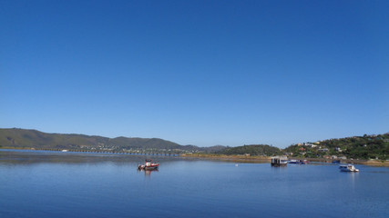 view to the bay at summer