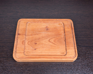 Support under hot from a wood square shape.