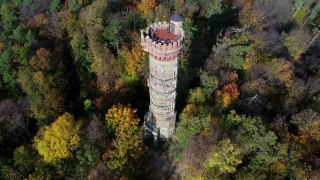 Historical observation tower in Krnov - Cvilin, Czech Republic