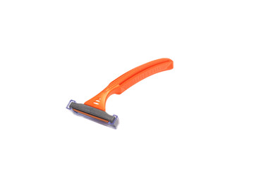 Obraz premium orange razor on a white isolated background