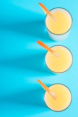 Citrus juice with fruit slice