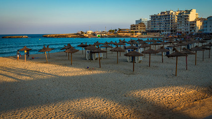 Spain - On the beach at sunset - Palma de Mallorca
