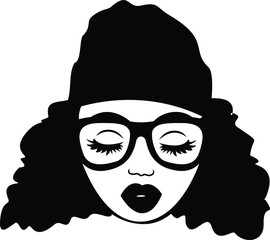 Afro Woman Black Magic Silhouette Magic