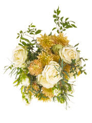 Bouquet of flowers top view - 314752374