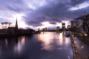 Fototapeta premium Dom-Römer. The city of old old building in the city of Frankfurt am Main. Old houses and buildings in Germany. 10.01.2020 Frankfurt am Main Germany.