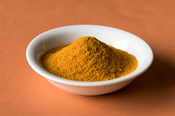 Ground Turmeric in a Bowl