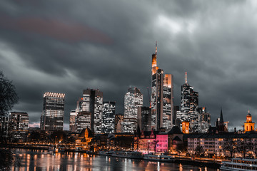 Fototapeta premium Dom-Römer. The city of old old building in the city of Frankfurt am Main. Old houses and buildings in Germany. 10.01.2020 Frankfurt am Main Germany.