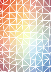 Abstract Low Polygon gradient Generative Art background illustration