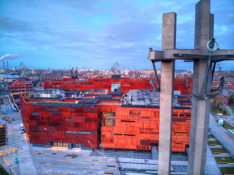 gdansk solidarity square from above