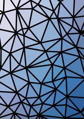 Abstract Low Polygon gradient Generative Art background illustration