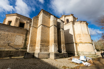 Castromonte, Spain. The Roman Catholic church of the monastery of La Santa Espina (Holy Thorn)